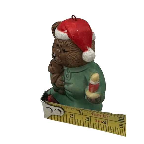 1993 Traditions 7 Eleven Citco "Sweet Dreams Bear" Hanging Porcelain Ornament - Picture 5 of 7